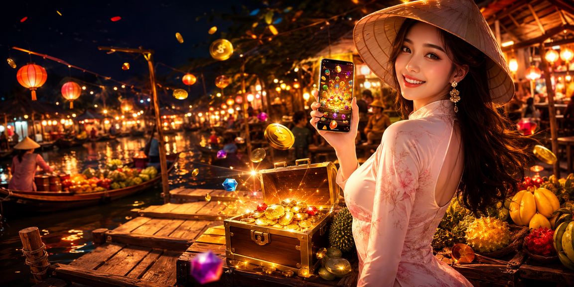 Người dùng đặt cược esports và casino tại chợ đêm vùng Mekong