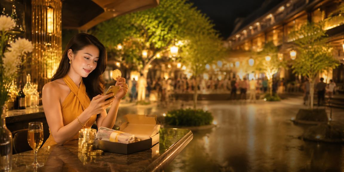 Người dùng chơi casino jackpot trên di động tại lễ hội Ninh Bình
